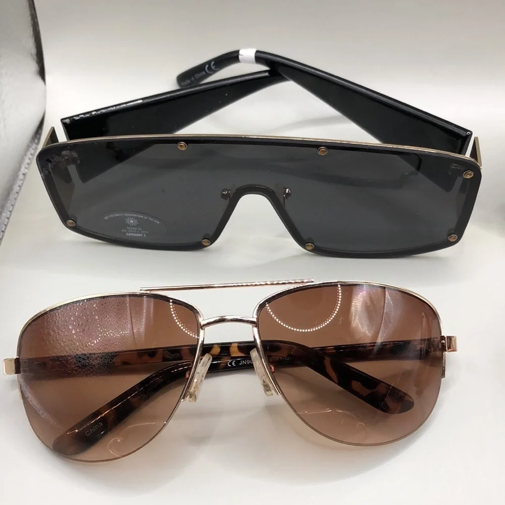 Bundle lot 7 branded sunglasses variety trendy.